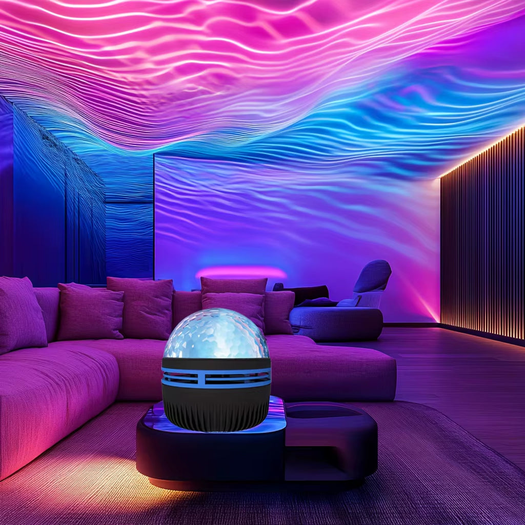 Starry Night Sky Projector LED Nightlights USB Plug-In Remote Control RGB Galaxy Light 7 Modes for Party Room Bedroom Bar Decor